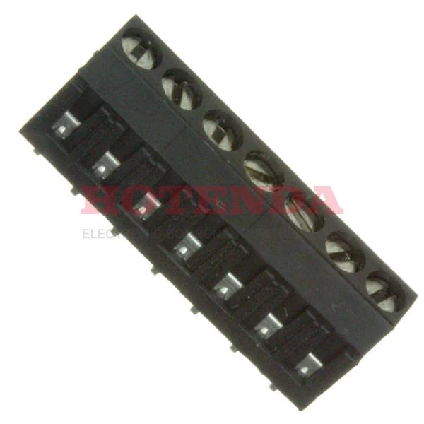 0393570007 - 0.138 3.50mm Black Bulk Polyamide (PA), Nylon Through Hole Horizontal with Board Screw - Rising Cage Clamp 1 Levels 16-28 AWG Eurostyle 39357