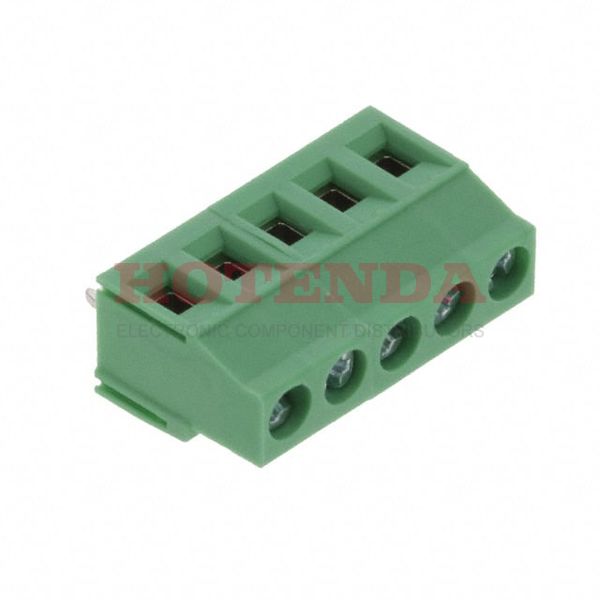 1931644 - 0.200 5.08mm Green Bulk Polyamide Through Hole Horizontal with Board Screw - Rising Cage Clamp 1 Levels 12-30 AWG COMBICON MKDSN