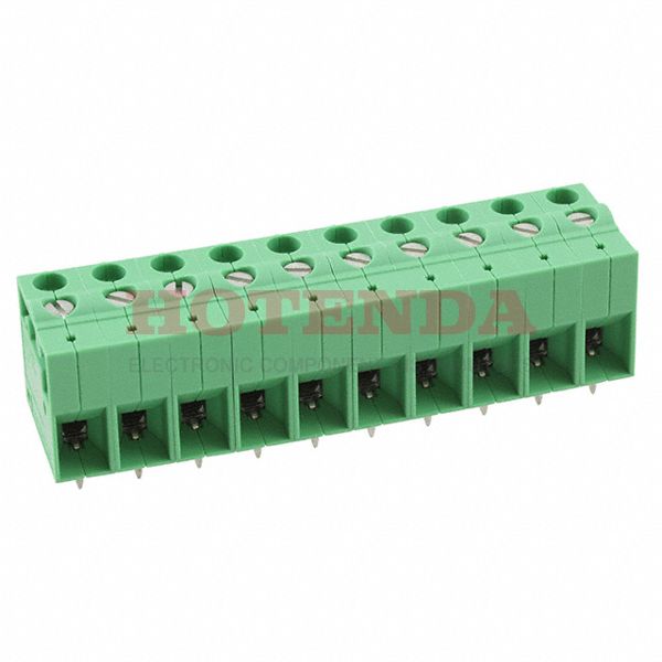 1709025 - 7.5mm Green Bulk Polyamide (PA), Nylon Through Hole Horizontal with Board Screw - Rising Cage Clamp 12-24 AWG COMBICON GKDS