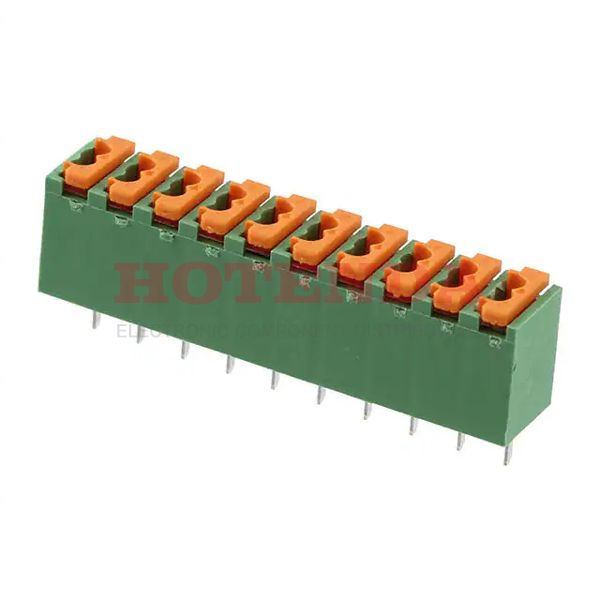 1891140 - 0.138 3.50mm Green Bulk Polyamide (PA), Nylon Through Hole Vertical with Board Screwless - Spring Cage, Tension Clamp 1 Levels 20-28 AWG COMBICON FK-MPT