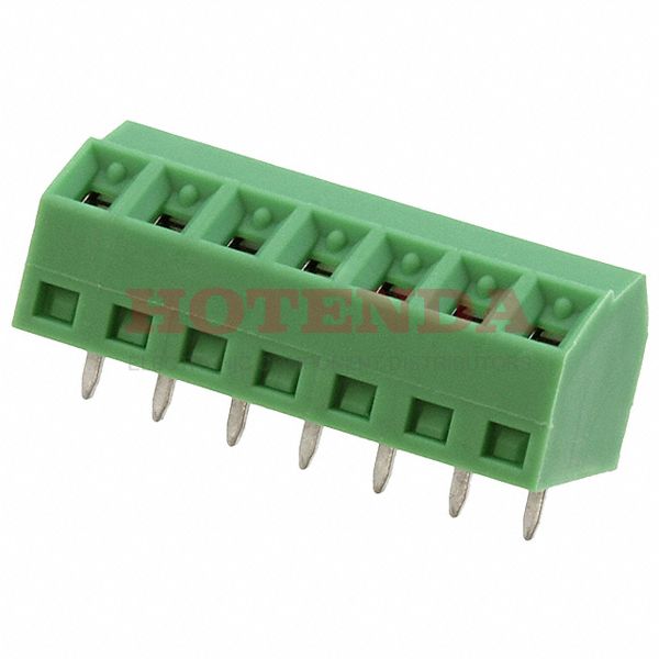 1728336 - 0.150 3.81mm Green Bulk Polyamide (PA), Nylon Through Hole 55° (125°) Angle with Board Screw - Rising Cage Clamp 1 Levels 16-30 AWG COMBICON SMKDS