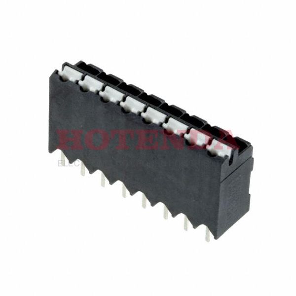 1823256 - 0.138 3.50mm Black Tape &amp; Reel (TR) Liquid Crystal Polymer (LCP) Through Hole Vertical with Board Screwless - Leg Spring, Push-In Spring 1 Levels 16-24 AWG COMBICON SPT-THR
