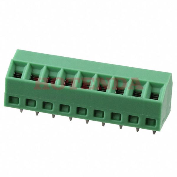 1751167 - 0.138 3.50mm Green Bulk Polyamide (PA), Nylon Through Hole 55° (125°) Angle with Board Screw - Rising Cage Clamp 1 Levels 16-30 AWG COMBICON SMKDS