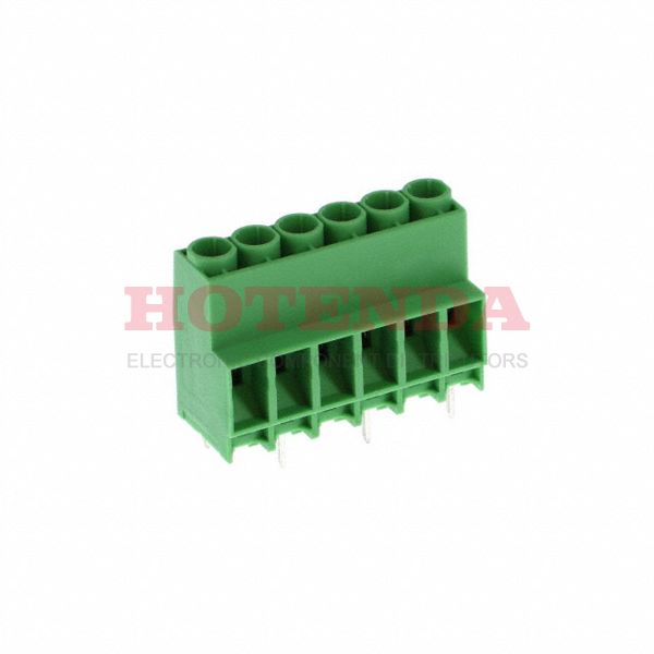 1777587 - 0.250 6.35mm Green Bulk Polyamide (PA), Nylon Through Hole Horizontal with Board Screw - Rising Cage Clamp 1 Levels 10-30 AWG COMBICON MKDS