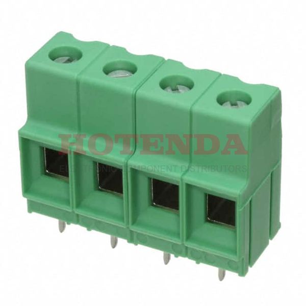 1774234 - 0.400 10.16mm Green Bulk Polyamide (PA), Nylon Through Hole Horizontal with Board Screw - Rising Cage Clamp 1 Levels 6-20 AWG COMBICON MKDSP