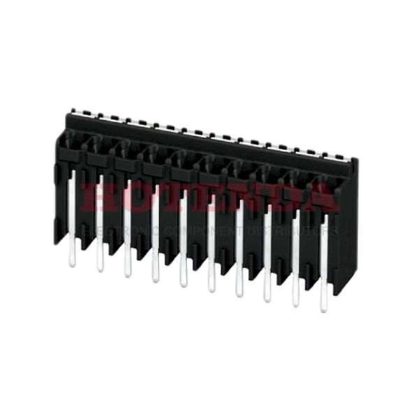 1823272 - 0.138 3.50mm Black Tape &amp; Reel (TR) Liquid Crystal Polymer (LCP) Through Hole Vertical with Board Screwless - Leg Spring, Push-In Spring 1 Levels 16-24 AWG COMBICON SPT-THR