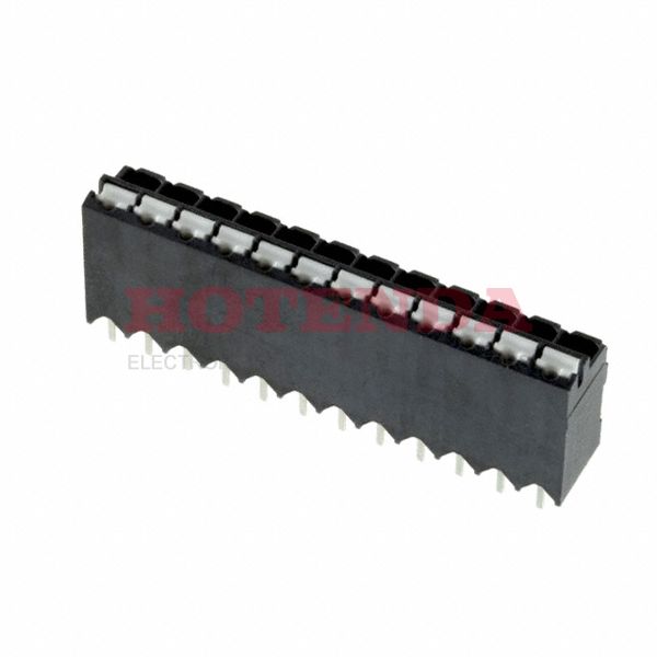 1823298 - 0.138 3.50mm Black Tape &amp; Reel (TR) Liquid Crystal Polymer (LCP) Through Hole Vertical with Board Screwless - Leg Spring, Push-In Spring 1 Levels 16-24 AWG COMBICON SPT-THR