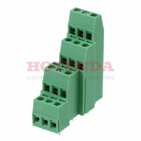 1868830 - 0.200 5.08mm Green Bulk Polyamide (PA), Nylon Through Hole Horizontal with Board Screw - Rising Cage Clamp 4 Levels 14-30 AWG COMBICON MK4DS