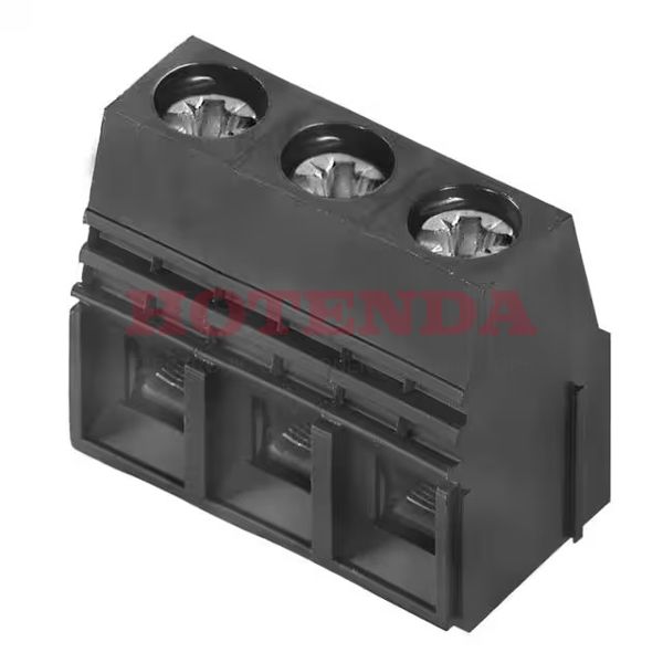 1921450000 - 0.400 10.16mm Black Bulk Thermoplastic, Wemid Through Hole Horizontal with Board Screw - Clamping Yoke, Tension Sleeve 1 Levels 6-26 AWG Omnimate Power LU