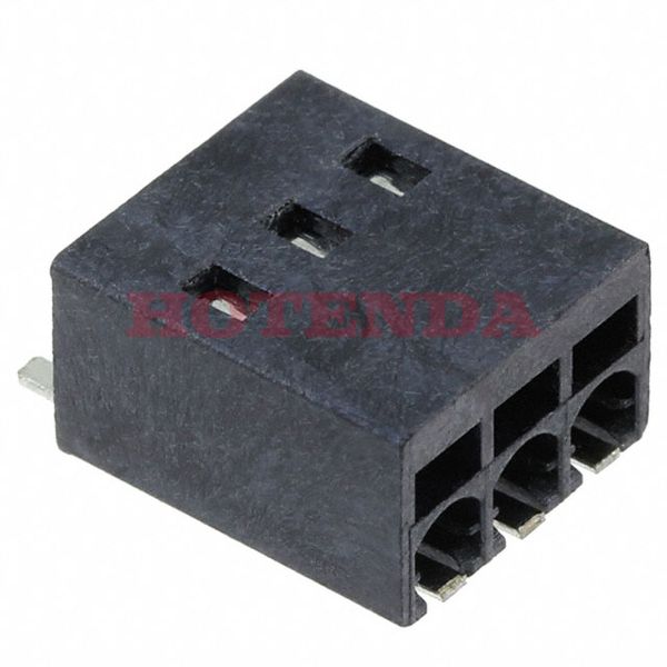 NQ0301000000G - 0.098 2.50mm Black Cut Tape (CT) Liquid Crystal Polymer (LCP) Surface Mount Horizontal with Board Screwless - Leg Spring, Push-In Spring 1 Levels 20-24 AWG NQ