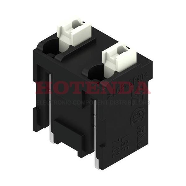 1869810000 - 0.300 7.62mm Black Tube Liquid Crystal Polymer (LCP), Glass Filled Through Hole Vertical with Board Screwless - Push Button Clamp 1 Levels 16-24 AWG Omnimate LSF-SMT