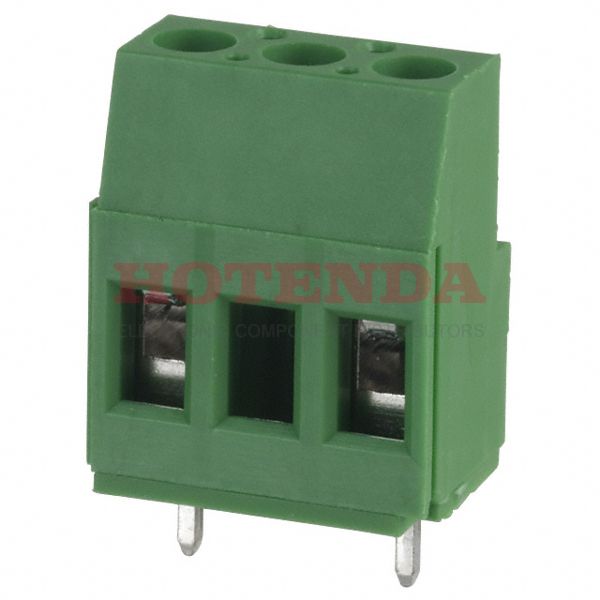 ED800/2 - 0.394 10.00mm Green Bulk Polyamide (PA), Nylon Through Hole Horizontal with Board Screw 1 Levels 14-22 AWG ED800
