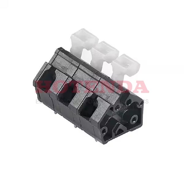 1952690000 - 0.295 7.50mm Black Bulk Thermoplastic, Wemid Through Hole 45° (135°) Angle with Board Screwless - Spring Cage, Tension Clamp 1 Levels 14-26 AWG Omnimate LMZFL