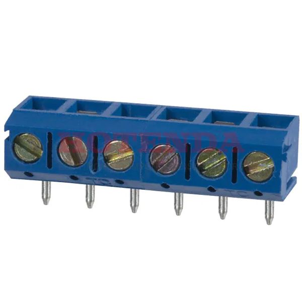 OSTTD060161 - 0.197 5.00mm Blue Bulk Thermoplastic Through Hole Vertical with Board Screw - Leaf Spring, Wire Guard 1 Levels 14-22 AWG OSTTD