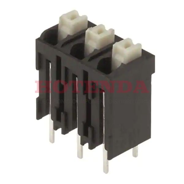 1876090000 - 0.197 5.00mm Black Tape &amp; Reel (TR) Liquid Crystal Polymer (LCP), Glass Filled Through Hole Vertical with Board Screwless - Push Button Clamp 1 Levels 16-24 AWG Omnimate LSF-SMT