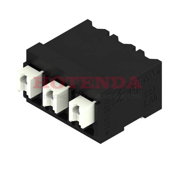1876260000 - 0.197 5.00mm Black Tape &amp; Reel (TR) Liquid Crystal Polymer (LCP), Glass Filled Through Hole Horizontal with Board Screwless - Push Button Clamp 1 Levels 16-24 AWG Omnimate LSF-SMT