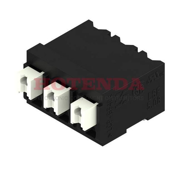 1876440000 - 0.200 5.08mm Black Tape &amp; Reel (TR) Liquid Crystal Polymer (LCP), Glass Filled Through Hole Horizontal with Board Screwless - Push Button Clamp 1 Levels 16-24 AWG Omnimate LSF-SMT