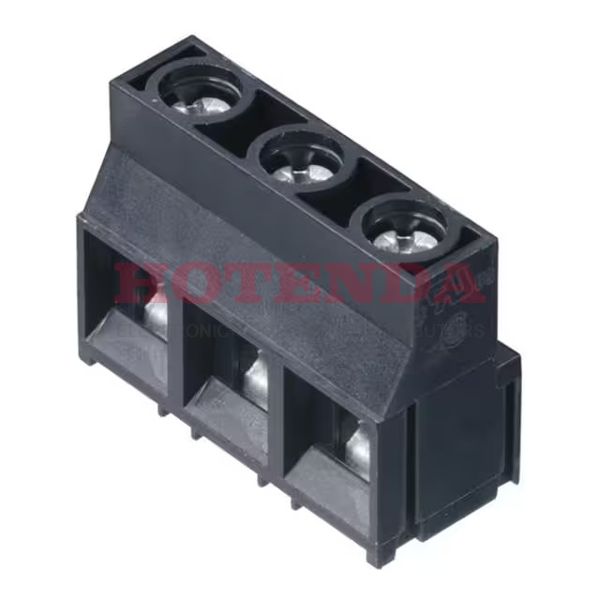 1912970000 - 0.375 9.53mm Gray Bulk Thermoplastic, Wemid Through Hole Horizontal with Board Screw - Clamping Yoke, Tension Sleeve 1 Levels 10-26 AWG Omnimate LL
