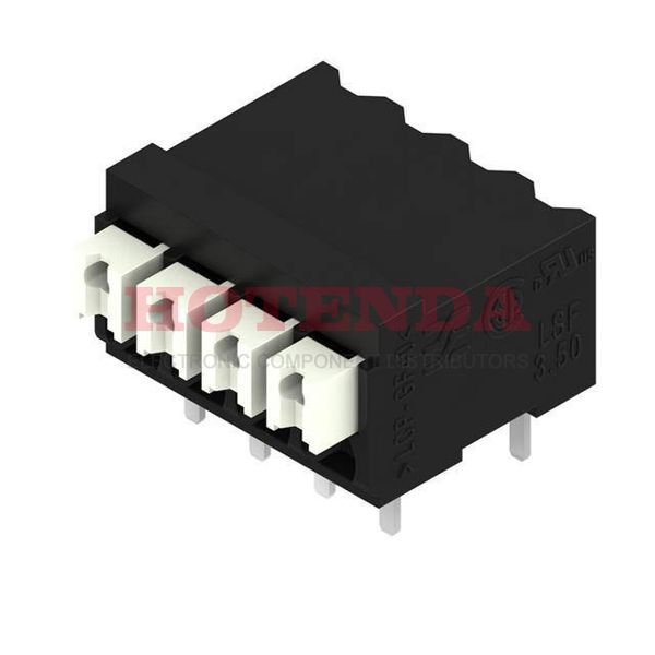 1875050000 - 0.138 3.50mm Black Tape &amp; Reel (TR) Liquid Crystal Polymer (LCP), Glass Filled Through Hole Horizontal with Board Screwless - Push Button Clamp 1 Levels 16-24 AWG Omnimate LSF-SMT