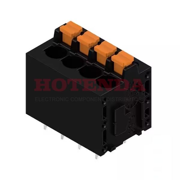 1426080000 - 0.200 5.08mm Black Bulk Polyamide (PA), Nylon Through Hole Vertical with Board Screwless - Leg Spring, Push-In Spring 1 Levels 12-24 AWG Omnimate LM