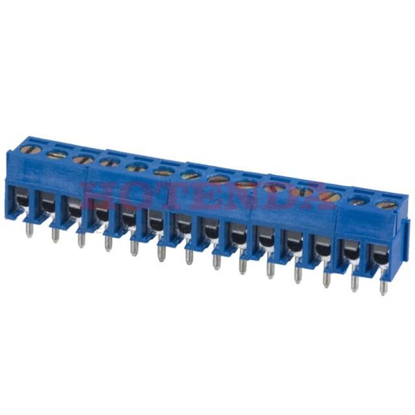 OSTTE140161 - 0.138 3.50mm Blue Bulk Thermoplastic Through Hole Horizontal with Board Screw - Leaf Spring, Wire Guard 1 Levels 16-26 AWG OSTTE