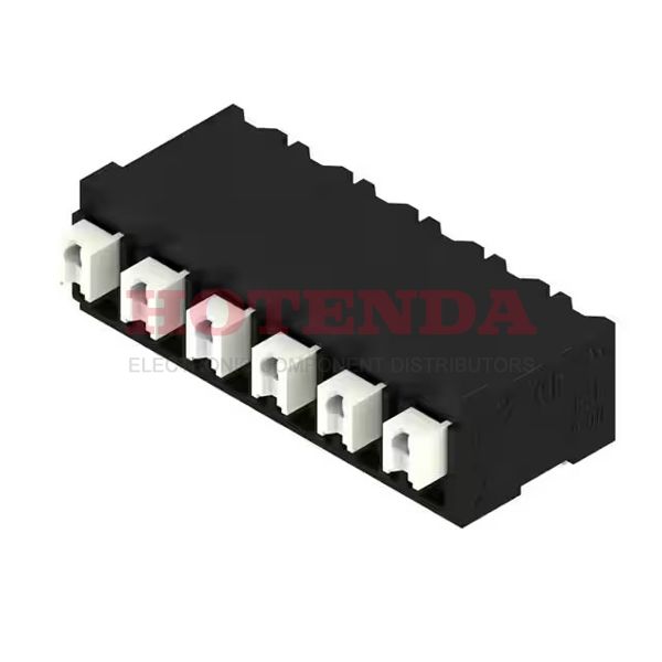 1876300000 - 0.197 5.00mm Black Tape &amp; Reel (TR) Liquid Crystal Polymer (LCP), Glass Filled Through Hole Horizontal with Board Screwless - Push Button Clamp 1 Levels 16-24 AWG Omnimate LSF-SMT
