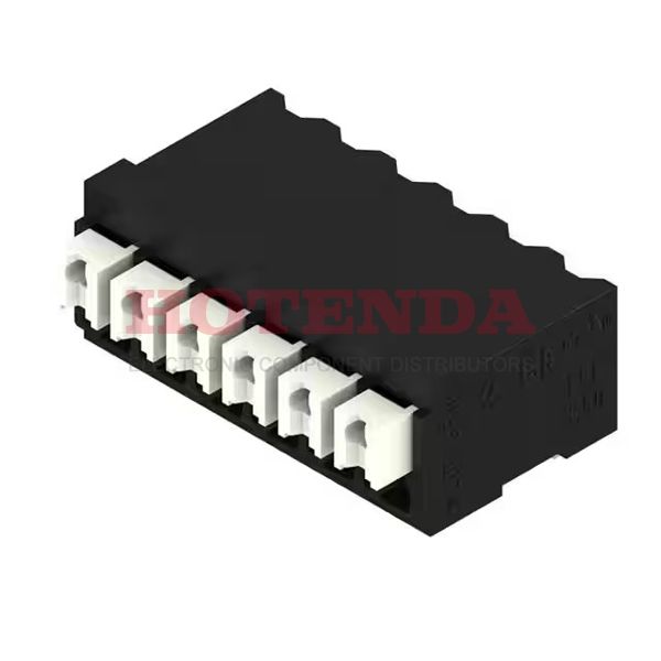 1870590000 - 0.138 3.50mm Black Tube Liquid Crystal Polymer (LCP), Glass Filled Through Hole Horizontal with Board Screwless - Push Button Clamp 1 Levels 16-24 AWG Omnimate LSF-SMT