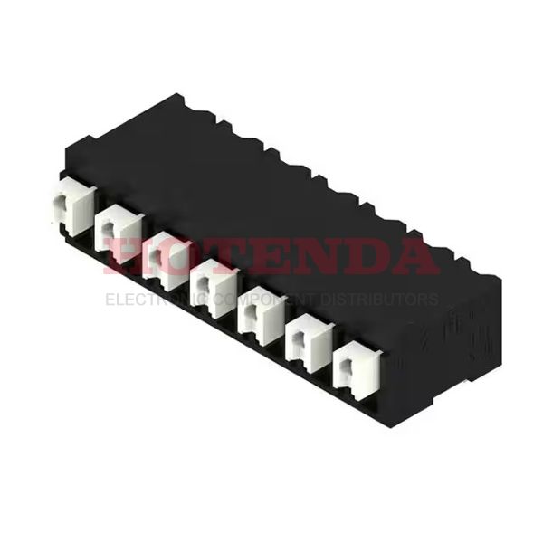 1876330000 - 0.197 5.00mm Black Tape &amp; Reel (TR) Liquid Crystal Polymer (LCP), Glass Filled Through Hole Horizontal with Board Screwless - Push Button Clamp 1 Levels 16-24 AWG Omnimate LSF-SMT