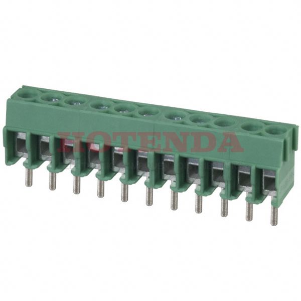 1984701 - 0.138 3.50mm Green Bulk Polyamide (PA), Nylon Through Hole Horizontal with Board Screw 1 Levels 16-26 AWG COMBICON PT