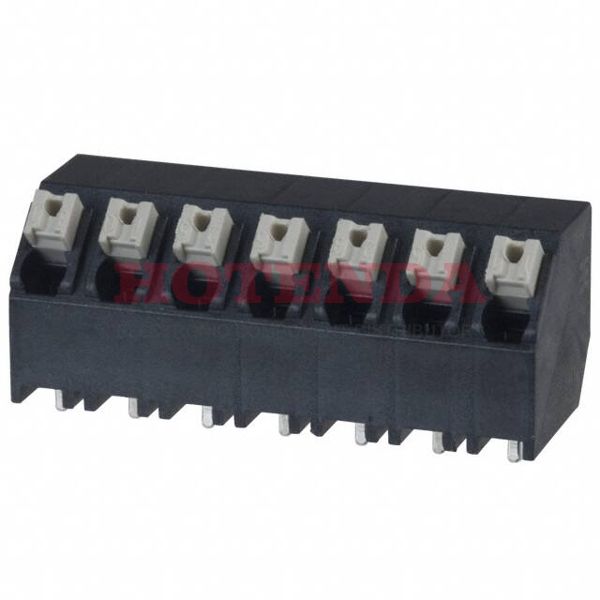 1884580000 - 0.197 5.00mm Black Tube Liquid Crystal Polymer (LCP), Glass Filled Through Hole 45° (135°) Angle with Board Screwless - Push Button Clamp 1 Levels 16-24 AWG Omnimate LSF-SMT