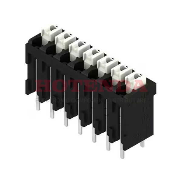 1875680000 - 0.150 3.81mm Black Tape &amp; Reel (TR) Liquid Crystal Polymer (LCP), Glass Filled Through Hole Vertical with Board Screwless - Push Button Clamp 1 Levels 16-24 AWG Omnimate LSF-SMT