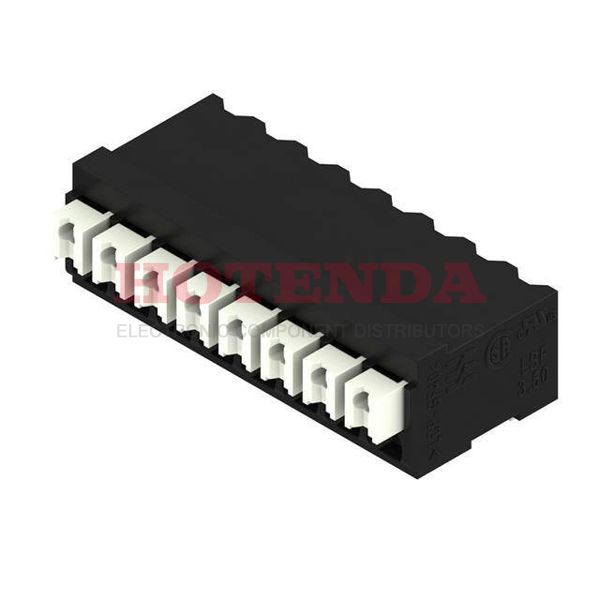 1874890000 - 0.138 3.50mm Black Tape &amp; Reel (TR) Liquid Crystal Polymer (LCP), Glass Filled Through Hole Horizontal with Board Screwless - Push Button Clamp 1 Levels 16-24 AWG Omnimate LSF-SMT
