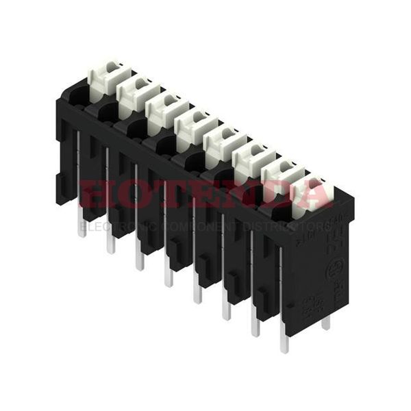 1875710000 - 0.150 3.81mm Black Tape &amp; Reel (TR) Liquid Crystal Polymer (LCP), Glass Filled Through Hole Vertical with Board Screwless - Push Button Clamp 1 Levels 16-24 AWG Omnimate LSF-SMT