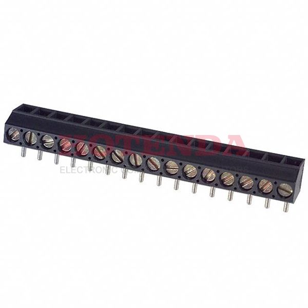 ED550/16DS - 0.138 3.50mm Gray Bulk Polyamide (PA), Nylon Through Hole Vertical with Board Screw - Leaf Spring, Wire Guard 1 Levels 16-28 AWG ED550/DS