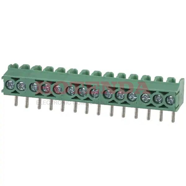 1984882 - 0.138 3.50mm Green Bulk Polyamide (PA), Nylon Through Hole Vertical with Board Screw 1 Levels 16-26 AWG COMBICON PT
