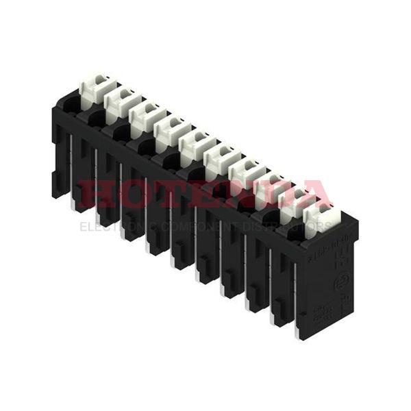 1875400000 - 0.150 3.81mm Black Tape &amp; Reel (TR) Liquid Crystal Polymer (LCP), Glass Filled Through Hole Vertical with Board Screwless - Push Button Clamp 1 Levels 16-24 AWG Omnimate LSF-SMT