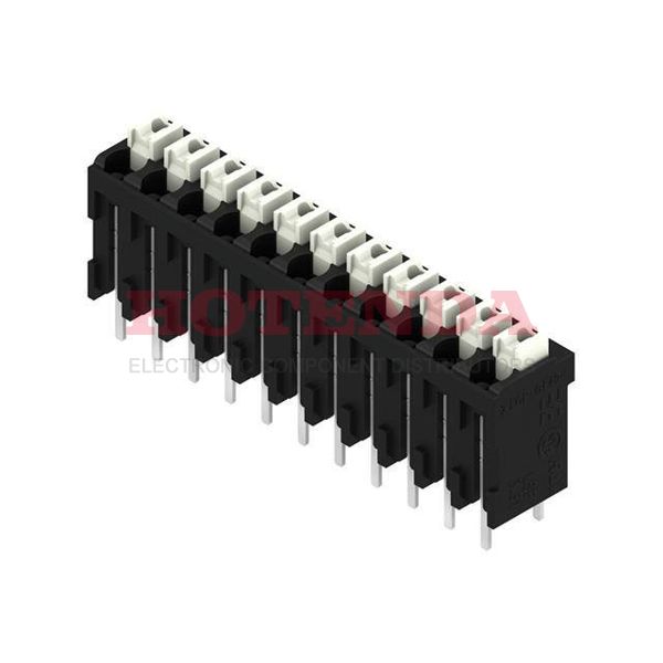 1875810000 - 0.150 3.81mm Black Tape &amp; Reel (TR) Liquid Crystal Polymer (LCP), Glass Filled Through Hole Vertical with Board Screwless - Push Button Clamp 1 Levels 16-24 AWG Omnimate LSF-SMT