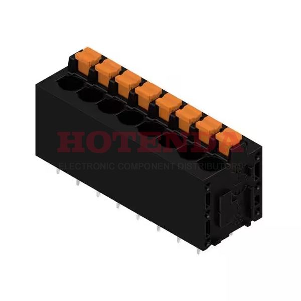 1426130000 - 0.200 5.08mm Black Bulk Polyamide (PA), Nylon Through Hole Vertical with Board Screwless - Leg Spring, Push-In Spring 1 Levels 12-24 AWG Omnimate LM