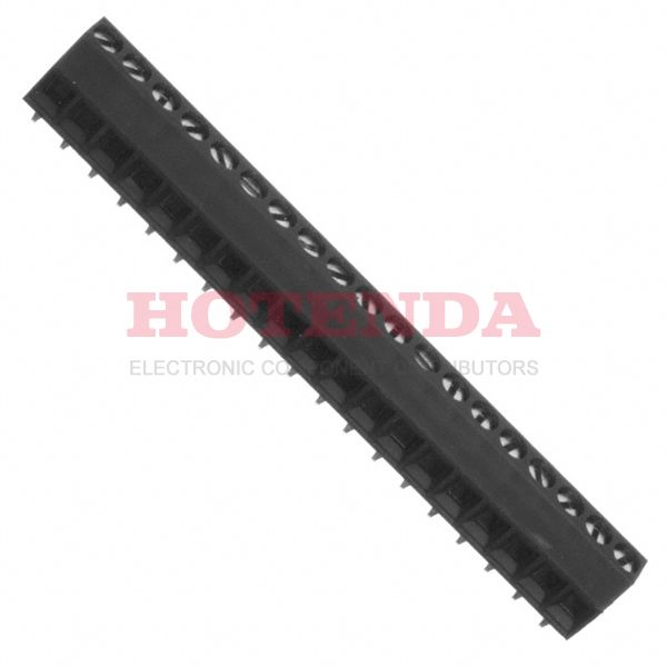 0393570019 - 0.138 3.50mm Black Bulk Polyamide (PA), Nylon Through Hole Horizontal with Board Screw - Rising Cage Clamp 1 Levels 16-28 AWG Eurostyle 39357