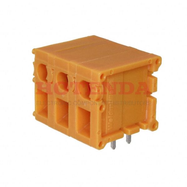 0393460000 - 0.300 7.62mm Orange Bulk Polyamide (PA), Nylon Through Hole Horizontal with Board Screw - TOP Clamp 1 Levels 14-26 AWG Omnimate TOP1.5GS