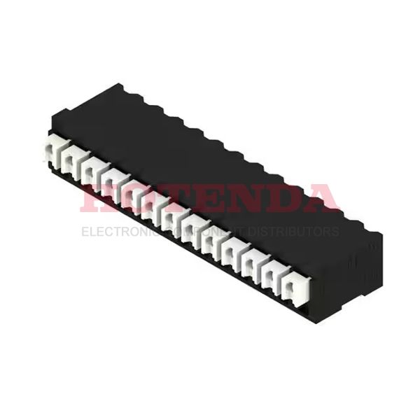 1871080000 - 0.138 3.50mm Black Tube Liquid Crystal Polymer (LCP), Glass Filled Through Hole Horizontal with Board Screwless - Push Button Clamp 1 Levels 16-24 AWG Omnimate LSF-SMT