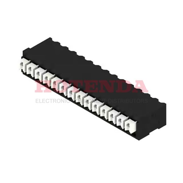 1871090000 - 0.138 3.50mm Black Tube Liquid Crystal Polymer (LCP), Glass Filled Through Hole Horizontal with Board Screwless - Push Button Clamp 1 Levels 16-24 AWG Omnimate LSF-SMT