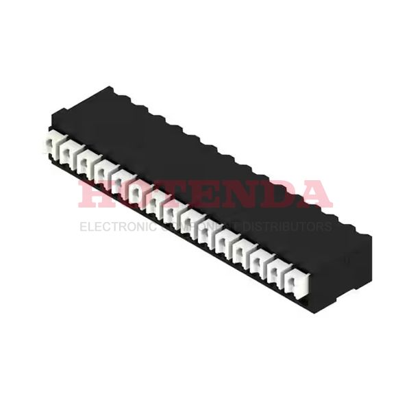 1871100000 - 0.138 3.50mm Black Tube Liquid Crystal Polymer (LCP), Glass Filled Through Hole Horizontal with Board Screwless - Push Button Clamp 1 Levels 16-24 AWG Omnimate LSF-SMT