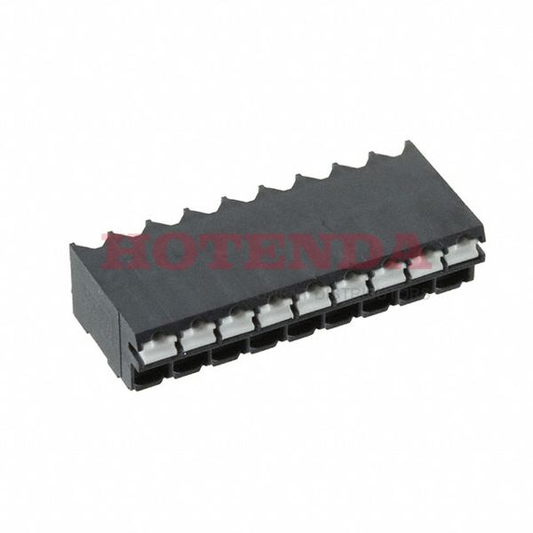 1823159 - 0.200 5.08mm Black Tape &amp; Reel (TR) Liquid Crystal Polymer (LCP) Through Hole Horizontal with Board Screwless - Leg Spring, Push-In Spring 1 Levels 16-24 AWG COMBICON SPT-THR