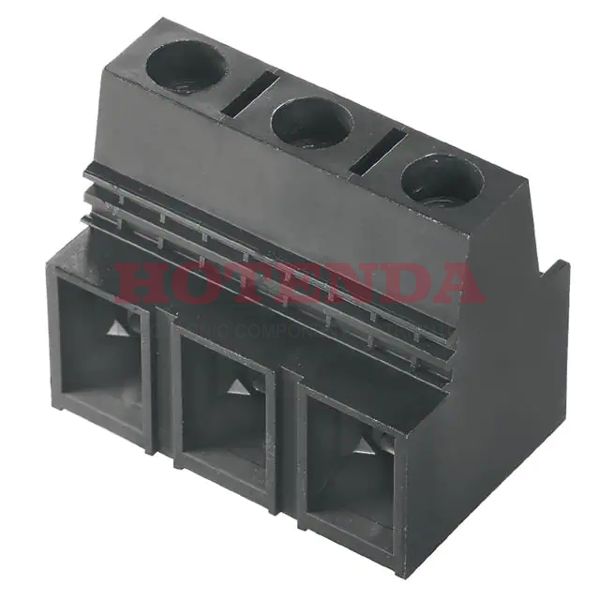 1226510000 - 0.591 15.00mm Black Bulk Thermoplastic, Wemid Through Hole Horizontal with Board Screw - Clamping Yoke, Tension Sleeve 1 Levels 4-16 AWG Omnimate LX