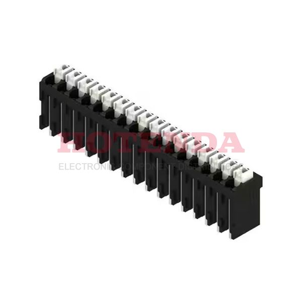 1870790000 - 0.138 3.50mm Black Tube Liquid Crystal Polymer (LCP), Glass Filled Through Hole Vertical with Board Screwless - Push Button Clamp 1 Levels 16-24 AWG Omnimate LSF-SMT