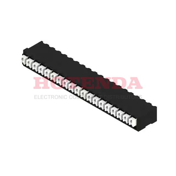 1869540000 - 0.150 3.81mm Black Tube Liquid Crystal Polymer (LCP), Glass Filled Through Hole Horizontal with Board Screwless - Push Button Clamp 1 Levels 16-24 AWG Omnimate LSF-SMT