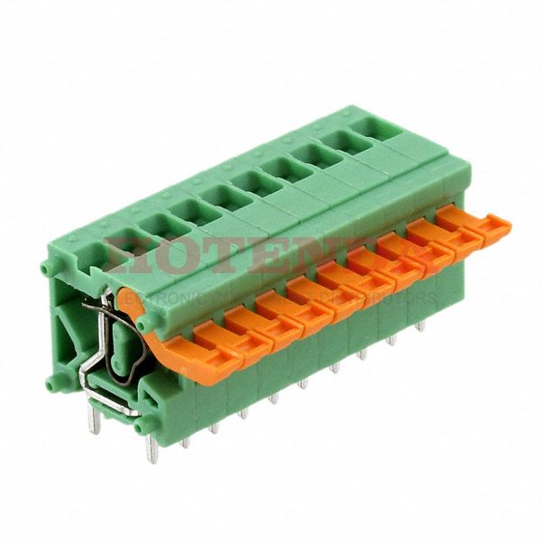 1707360 - 3.81mm Green Bulk Polyamide (PA), Nylon Through Hole Vertical with Board Screwless - Spring Cage, Tension Clamp 16-26 AWG COMBICON ZFKDS