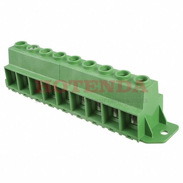 1986715-9 - 0.591 15.00mm Green Bulk Polyamide (PA), Nylon Through Hole Horizontal with Board Screw 1 Levels 1-20 AWG