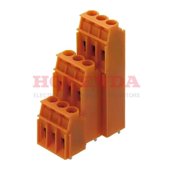 1844860000 - 0.200 5.08mm Orange Bulk Polyamide (PA), Nylon Through Hole Horizontal with Board Screw - Clamping Yoke, Tension Sleeve 3 Levels 12-26 AWG Omnimate LP